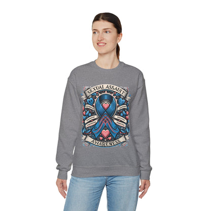 Sexual Assault Awareness - Unisex Heavy Blend™ Crewneck Sweatshirt