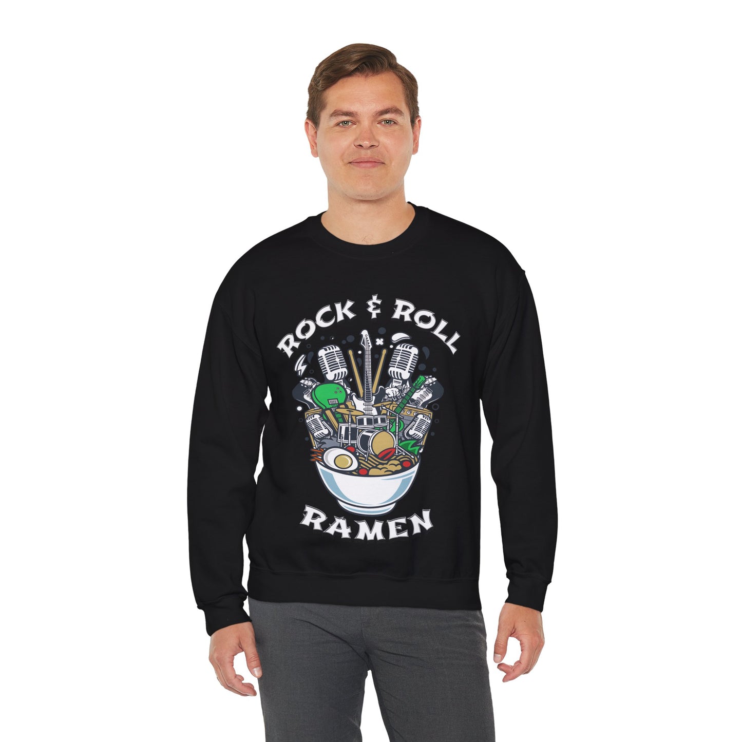 Rock & Roll Ramen - Unisex Heavy Blend™ Crewneck Sweatshirt