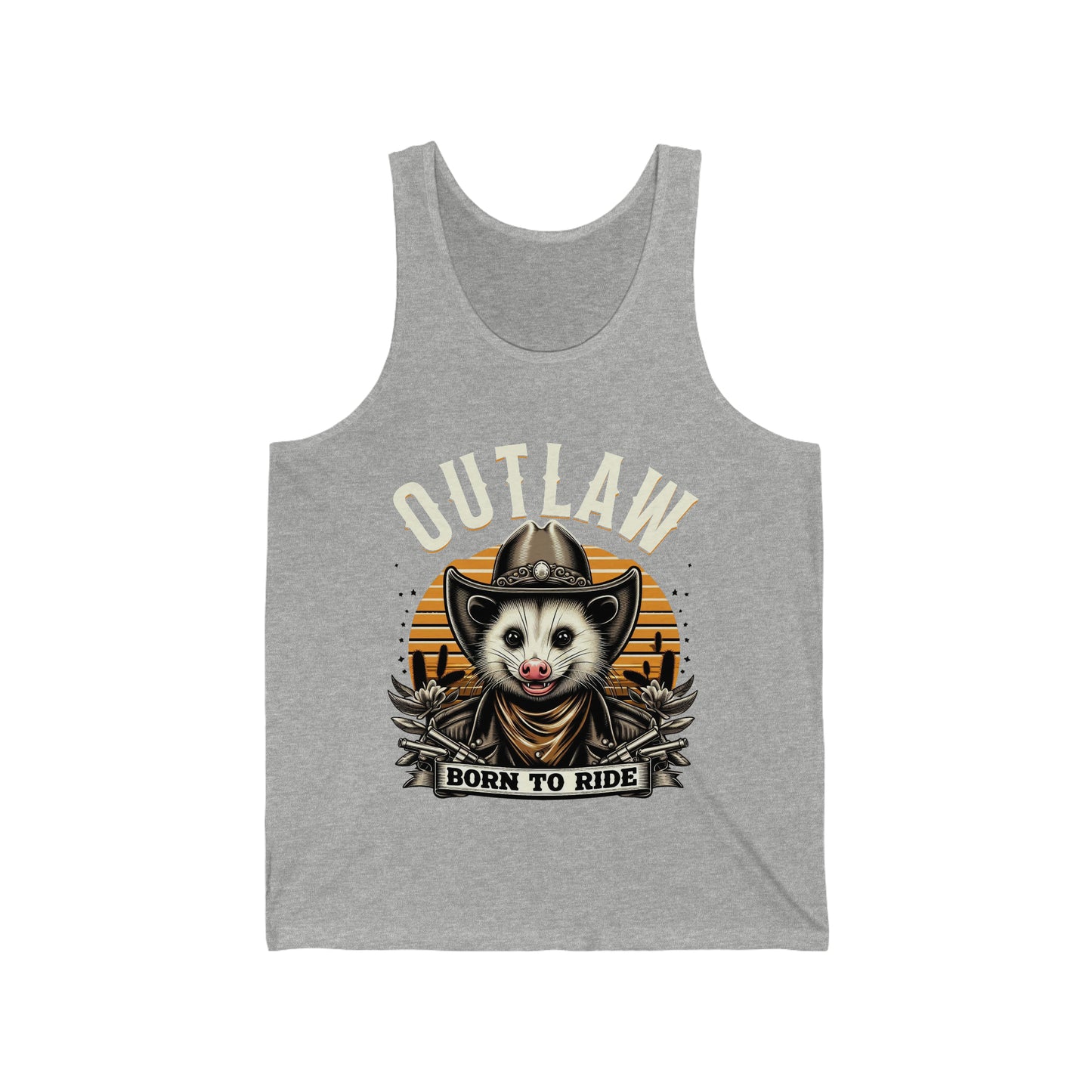 Outlaw Born To Ride - Unisex Jersey Tank