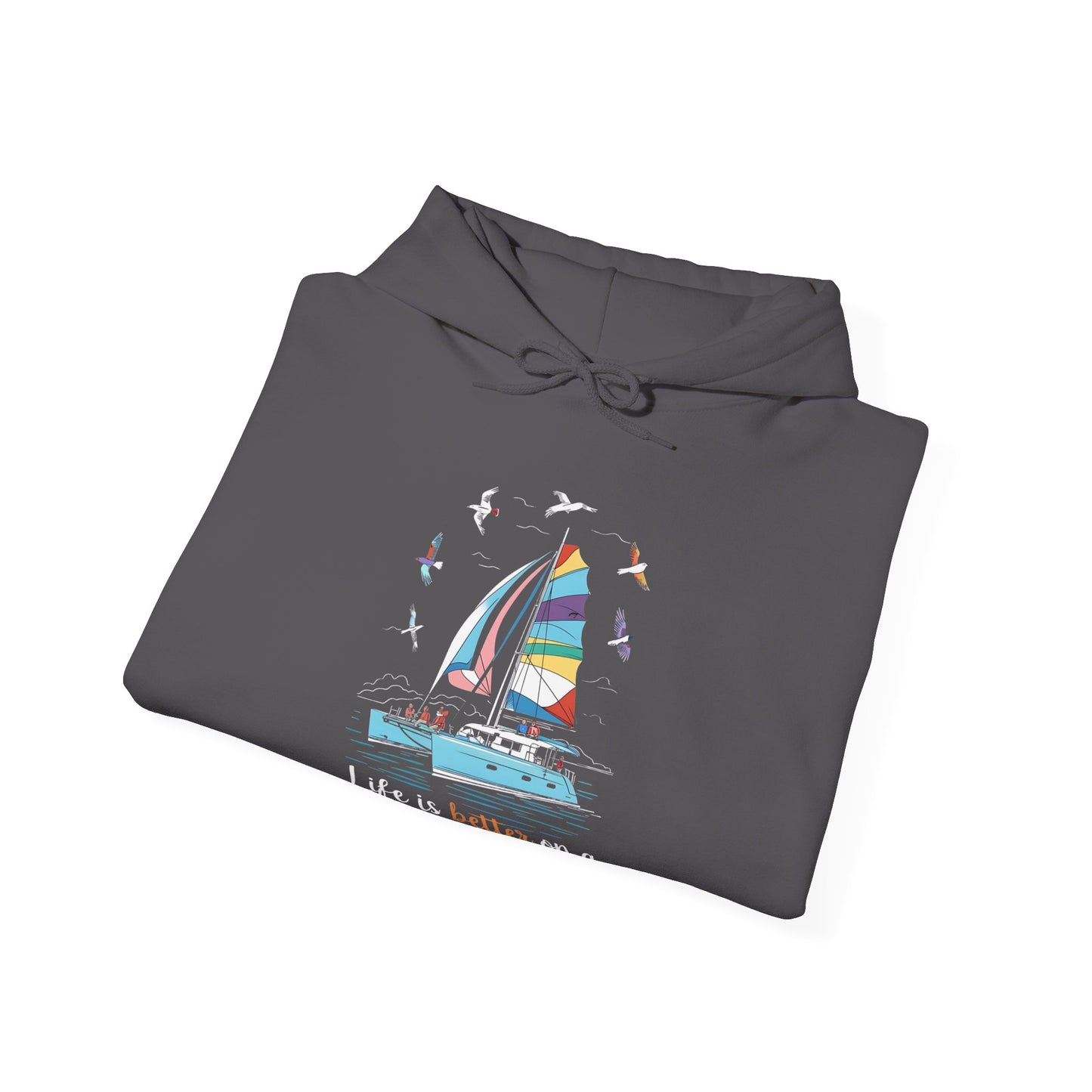 Life is Better on a Catamaran - Unisex Heavy Blend™ Hooded Sweatshirt