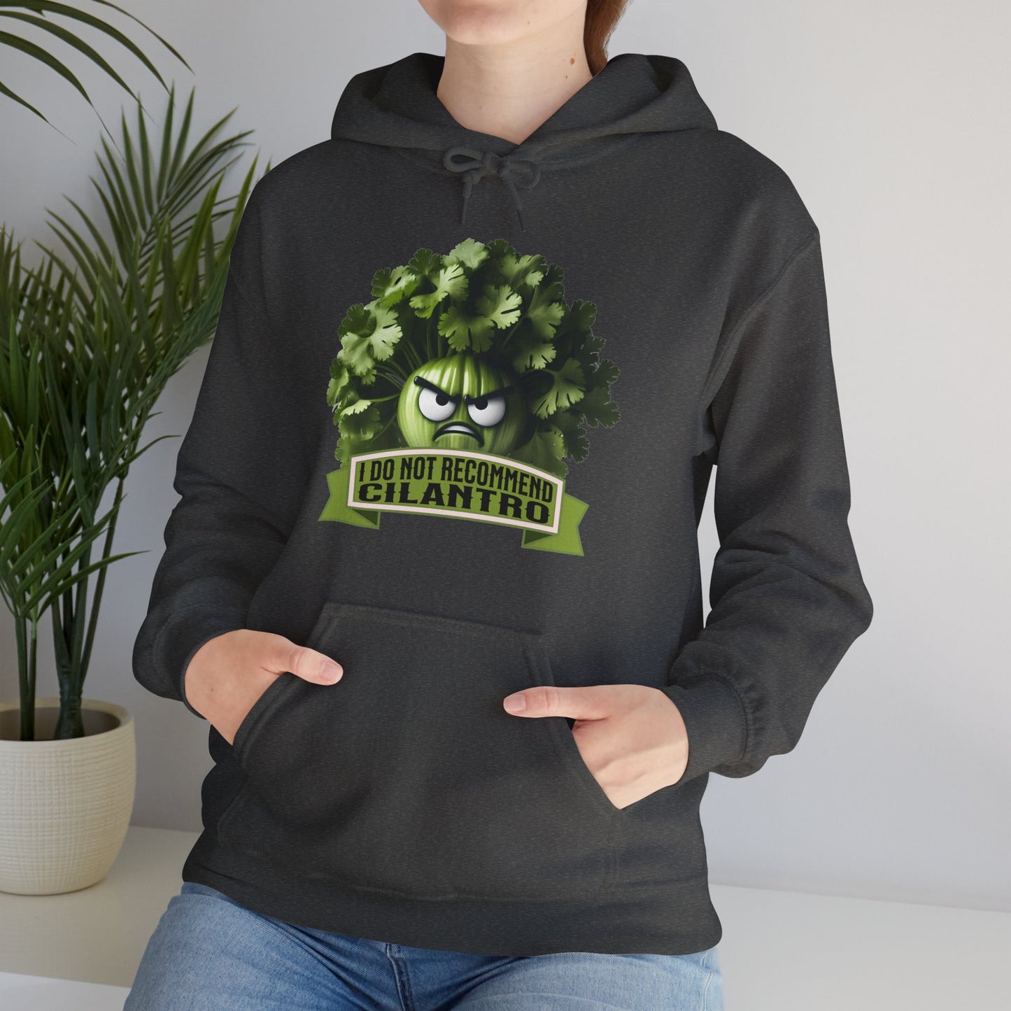 I Do Not Recommend Cilantro Funny - Unisex Heavy Blend™ Hooded Sweatshirt