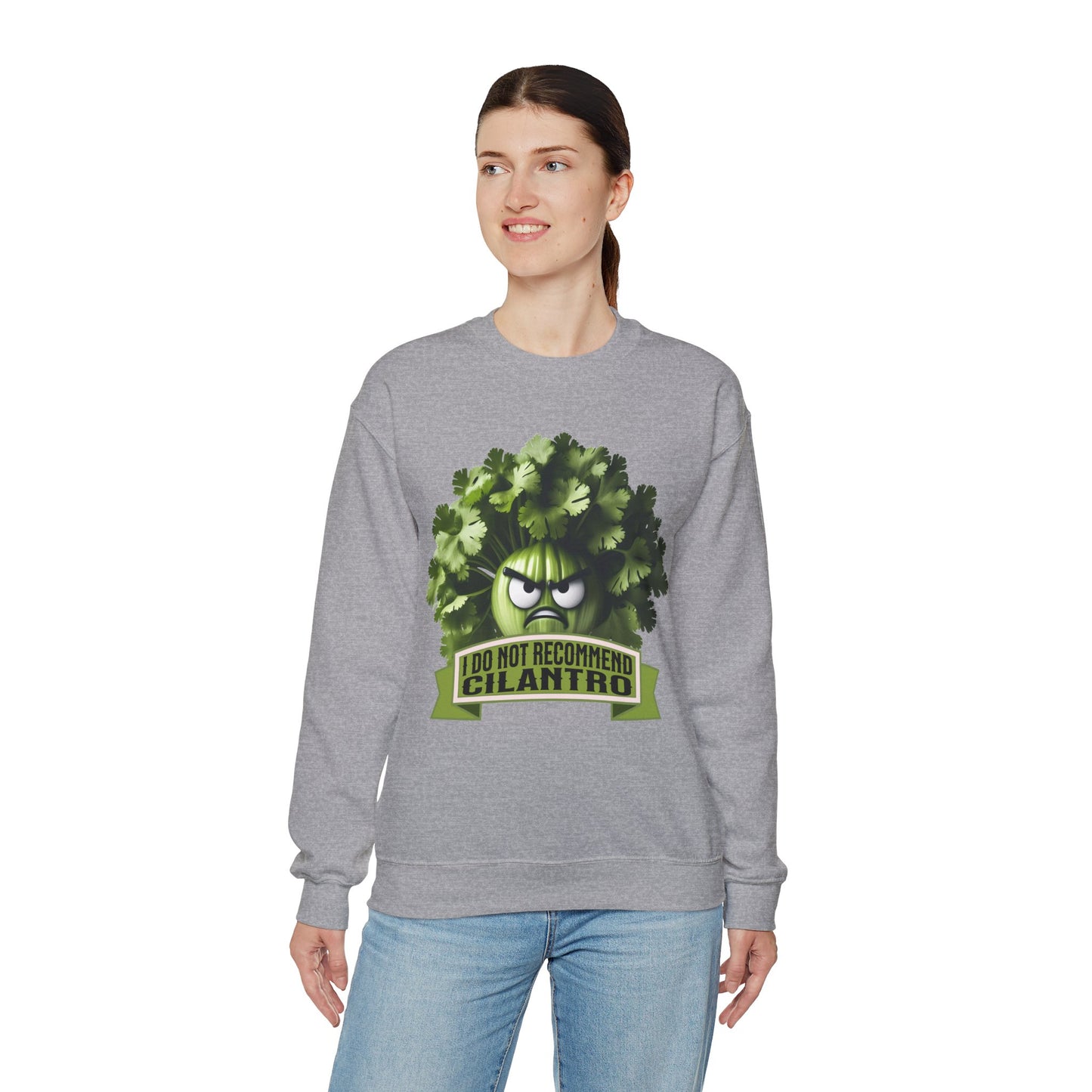 I Do Not Recommend Cilantro Funny - Unisex Heavy Blend™ Crewneck Sweatshirt