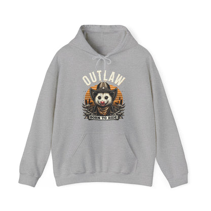 Outlaw Born To Ride - Unisex Heavy Blend™ Hooded Sweatshirt