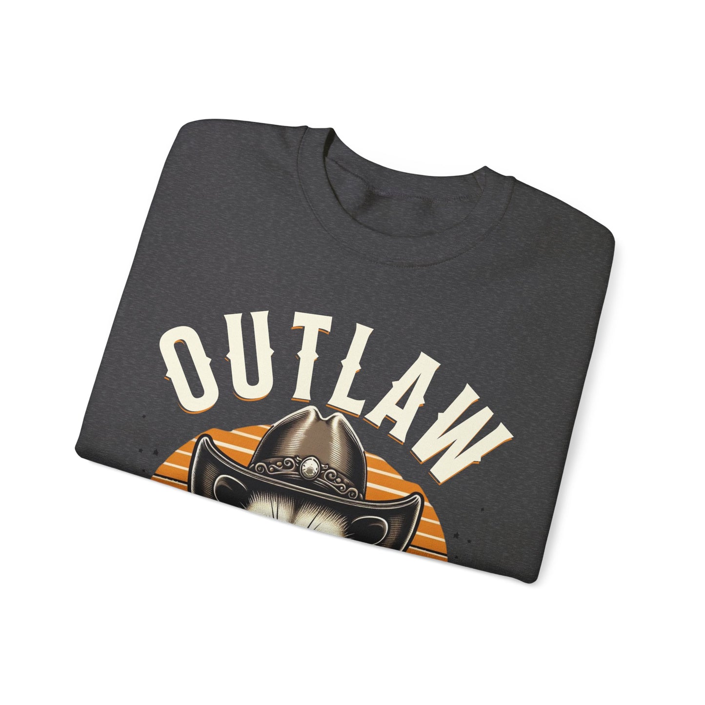 Outlaw Born To Ride - Unisex Heavy Blend™ Crewneck Sweatshirt