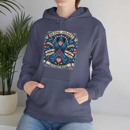 Sexual Assault Awareness - Unisex Heavy Blend™ Hooded Sweatshirt