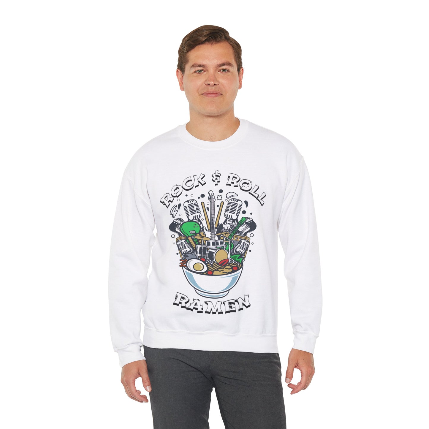 Rock & Roll Ramen - Unisex Heavy Blend™ Crewneck Sweatshirt