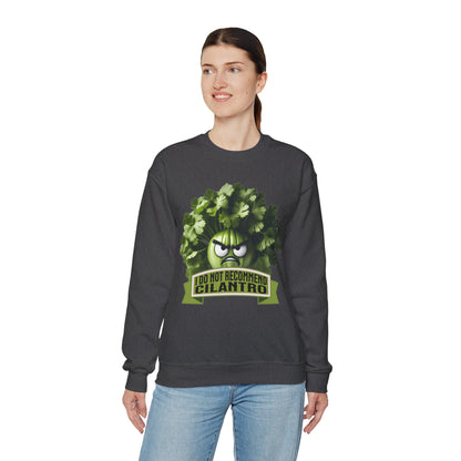 I Do Not Recommend Cilantro Funny - Unisex Heavy Blend™ Crewneck Sweatshirt