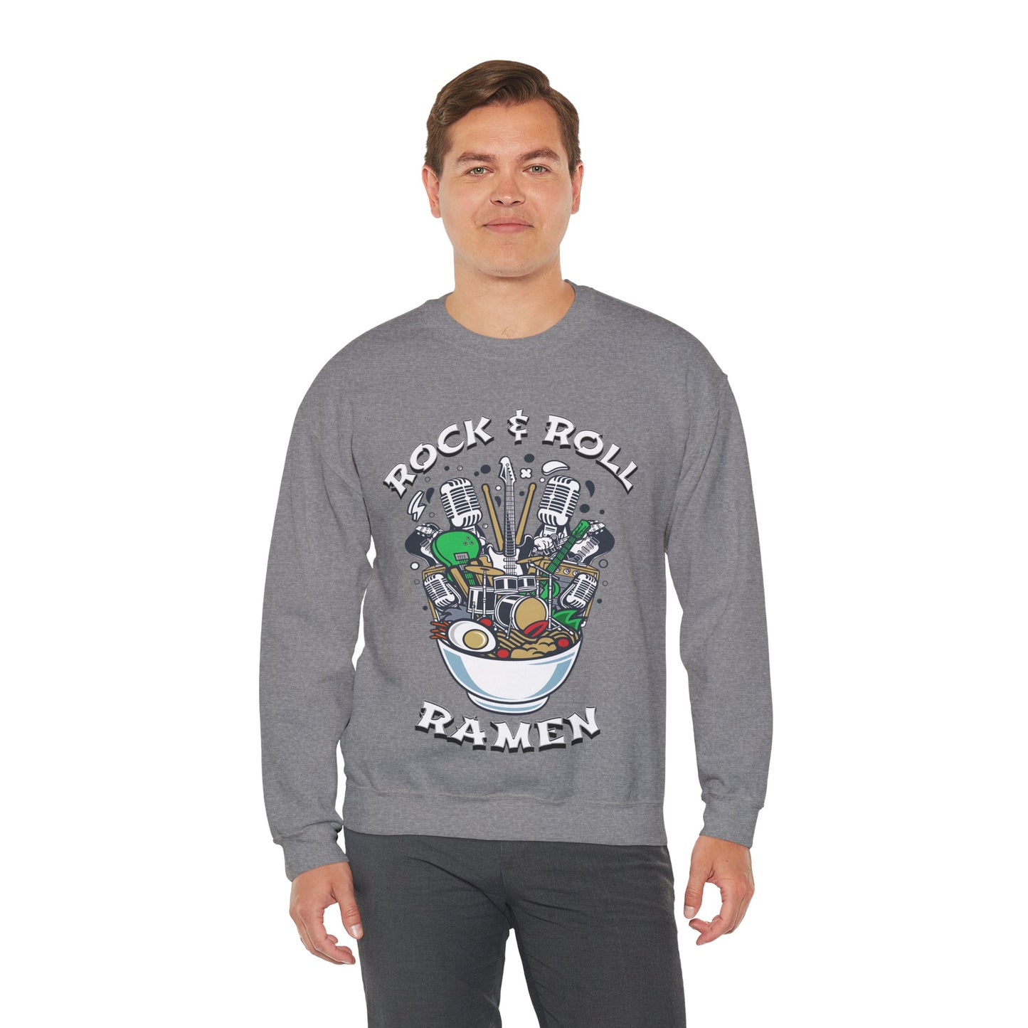 Rock & Roll Ramen - Unisex Heavy Blend™ Crewneck Sweatshirt