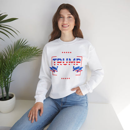 Yes I'm A Trump Girl Get Over It! - Unisex Heavy Blend™ Crewneck Sweatshirt