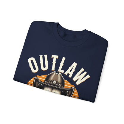 Outlaw Born To Ride - Unisex Heavy Blend™ Crewneck Sweatshirt