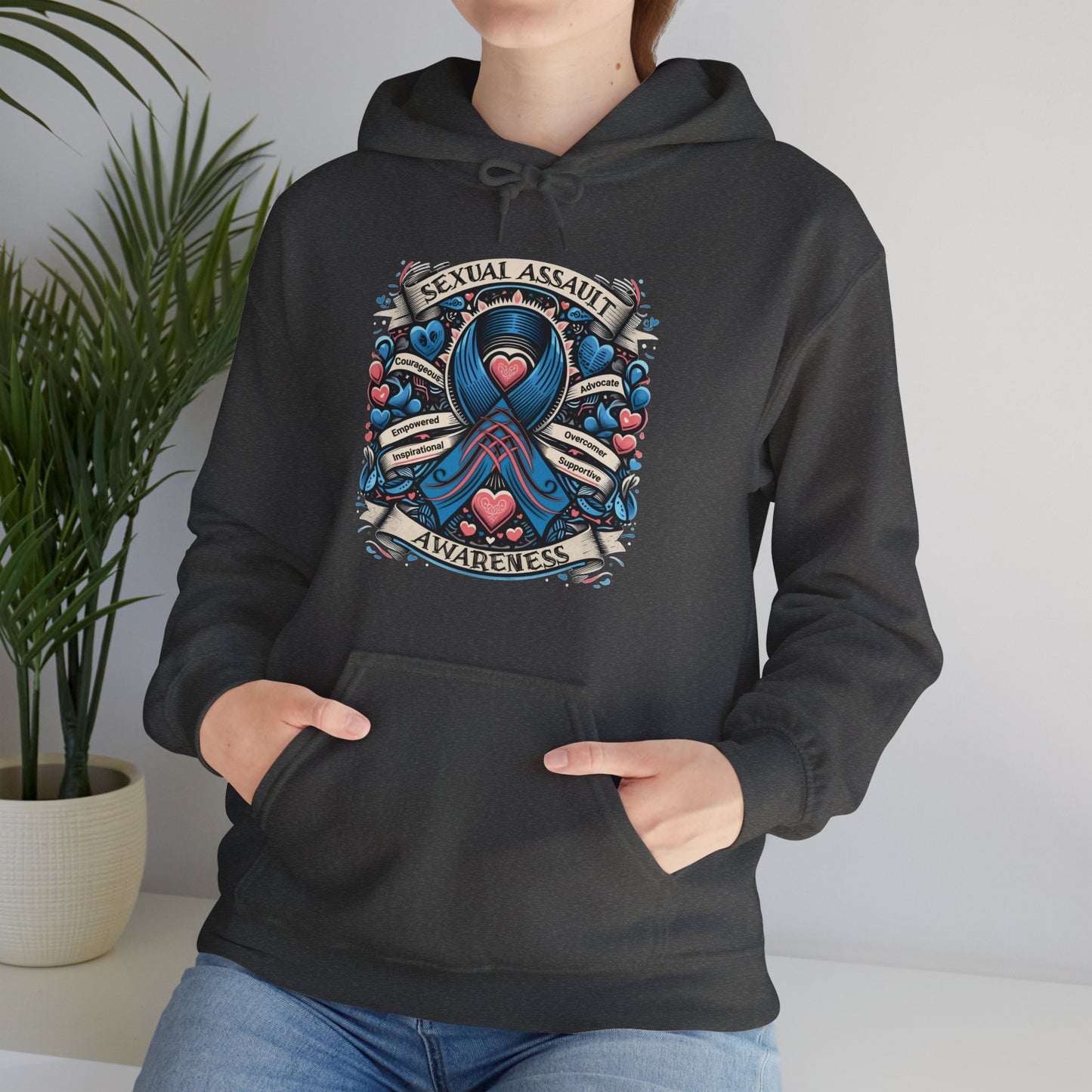 Sexual Assault Awareness - Unisex Heavy Blend™ Hooded Sweatshirt