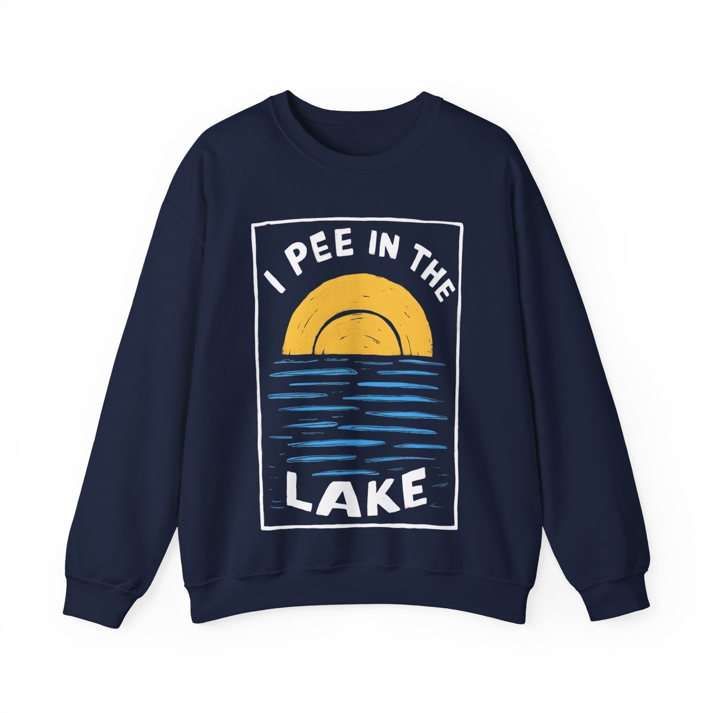 I Pee In The Lake - Unisex Heavy Blend™ Crewneck Sweatshirt