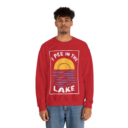 I Pee In The Lake - Unisex Heavy Blend™ Crewneck Sweatshirt