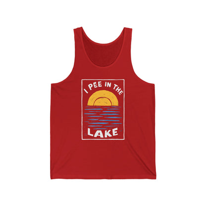 I Pee In The Lake - Unisex Jersey Tank