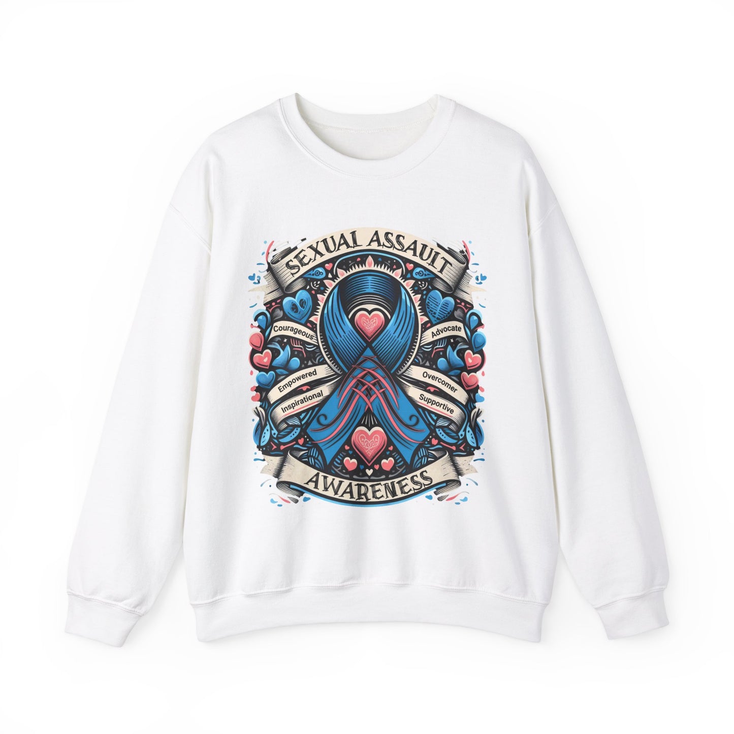 Sexual Assault Awareness - Unisex Heavy Blend™ Crewneck Sweatshirt