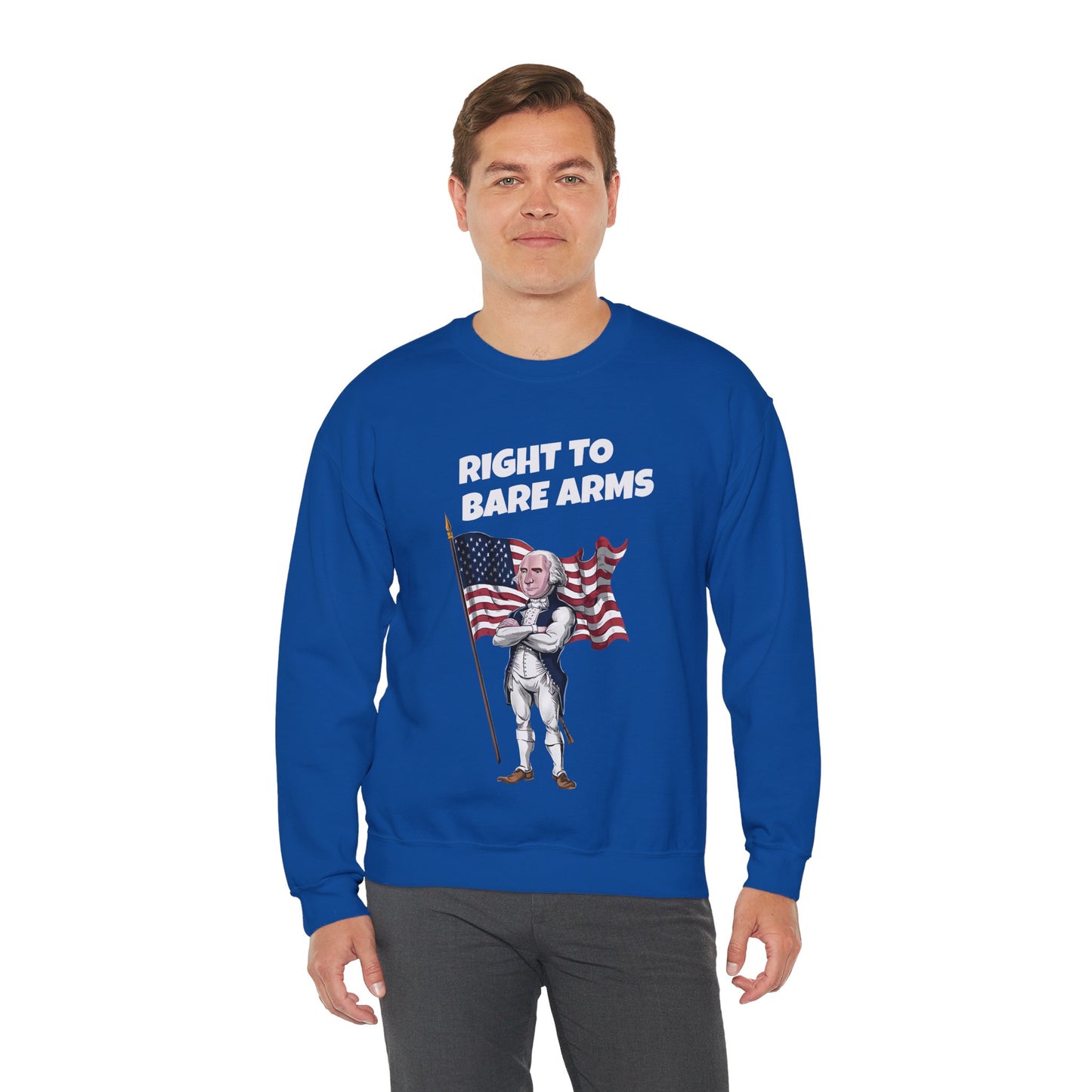 Right To Bare Arms - Unisex Heavy Blend™ Crewneck Sweatshirt