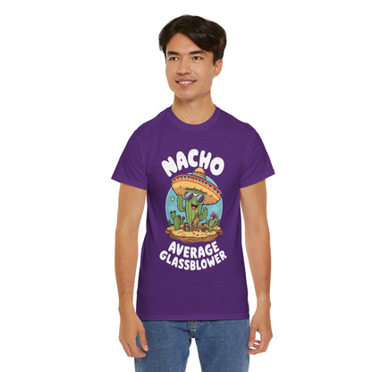 Unisex Heavy Cotton Tee - Nacho Average Glass Blower