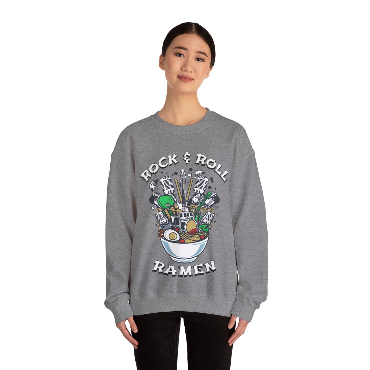 Rock & Roll Ramen - Unisex Heavy Blend™ Crewneck Sweatshirt