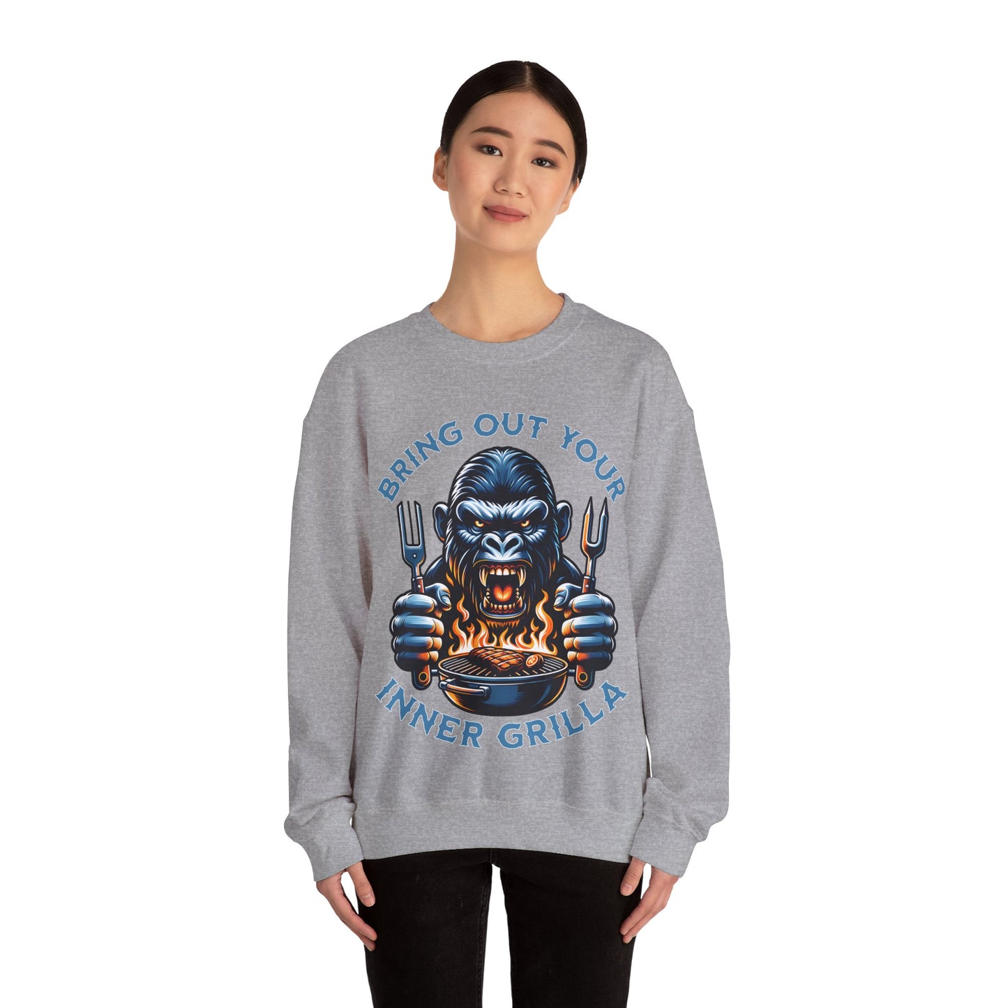 Bring Out Your Inner Grilla - Unisex Heavy Blend™ Crewneck Sweatshirt