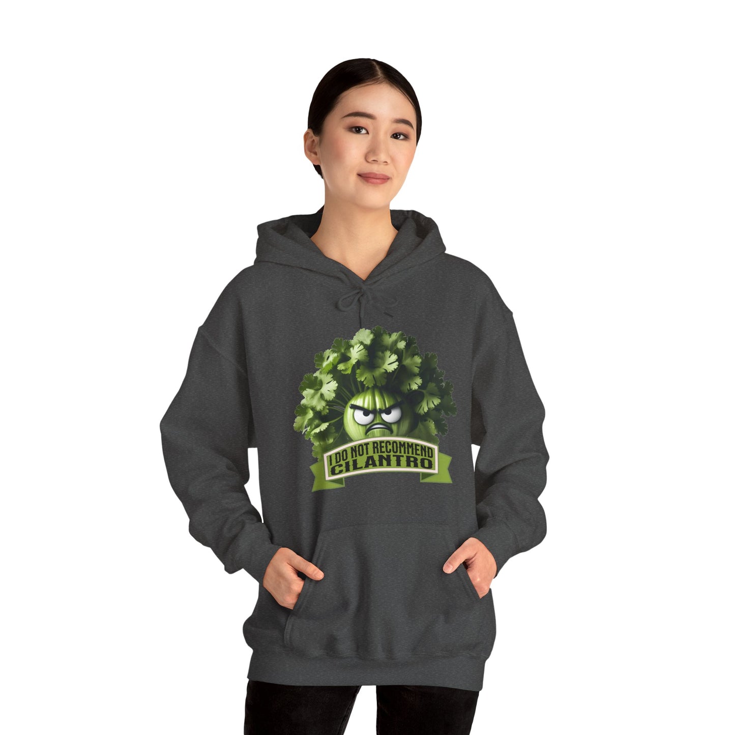 I Do Not Recommend Cilantro Funny - Unisex Heavy Blend™ Hooded Sweatshirt