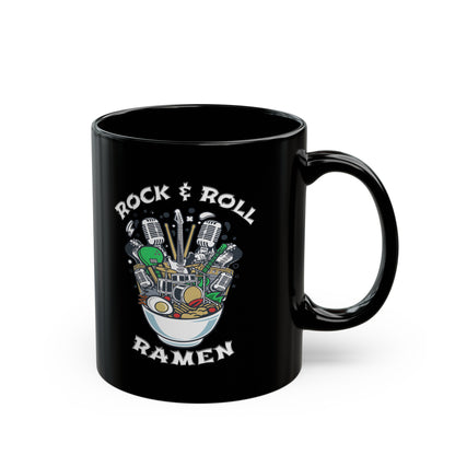 Rock & Roll Ramen - Black Mug (11oz, 15oz)