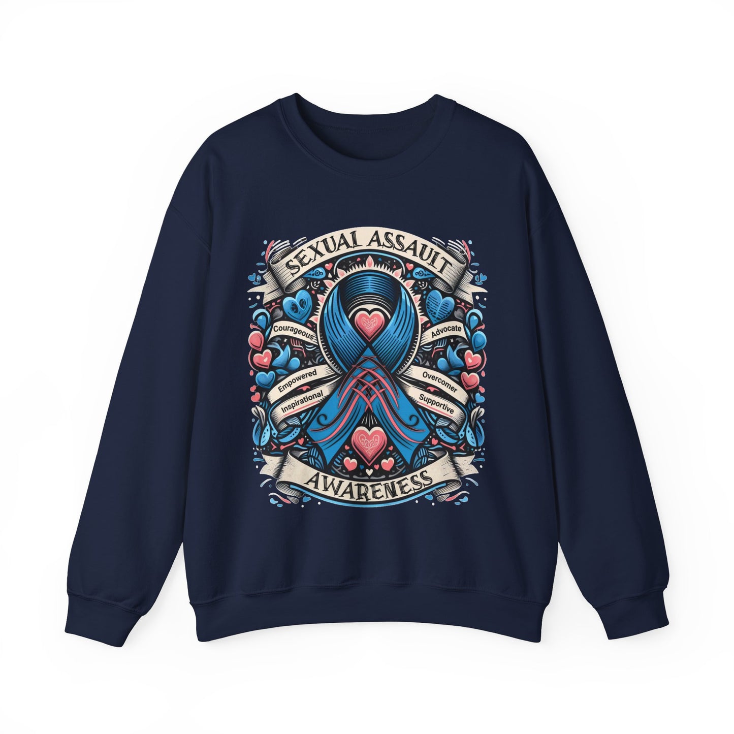 Sexual Assault Awareness - Unisex Heavy Blend™ Crewneck Sweatshirt