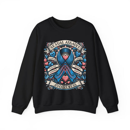 Sexual Assault Awareness - Unisex Heavy Blend™ Crewneck Sweatshirt