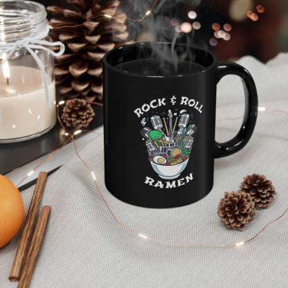 Rock & Roll Ramen - Black Mug (11oz, 15oz)