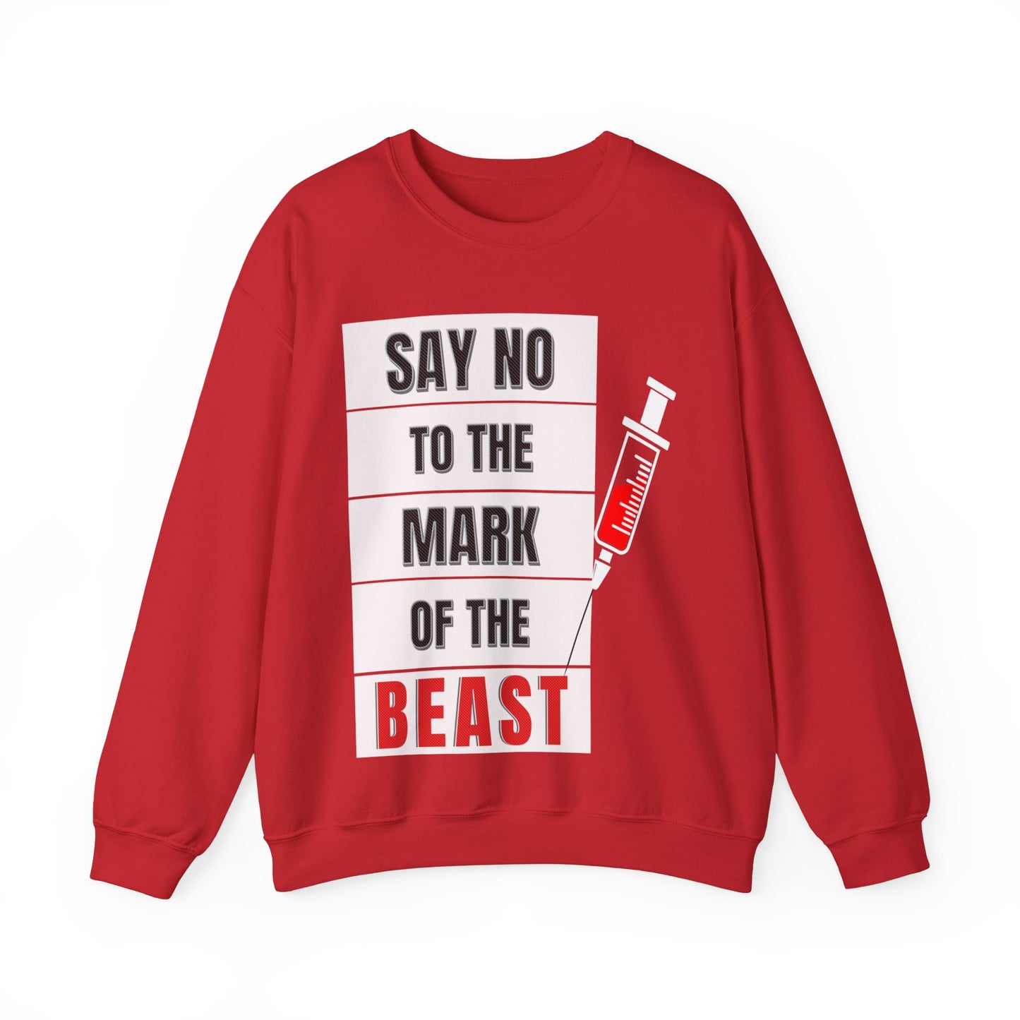 Say No To The Mark Of The Beast - Unisex Heavy Blend™ Crewneck Sweatshirt