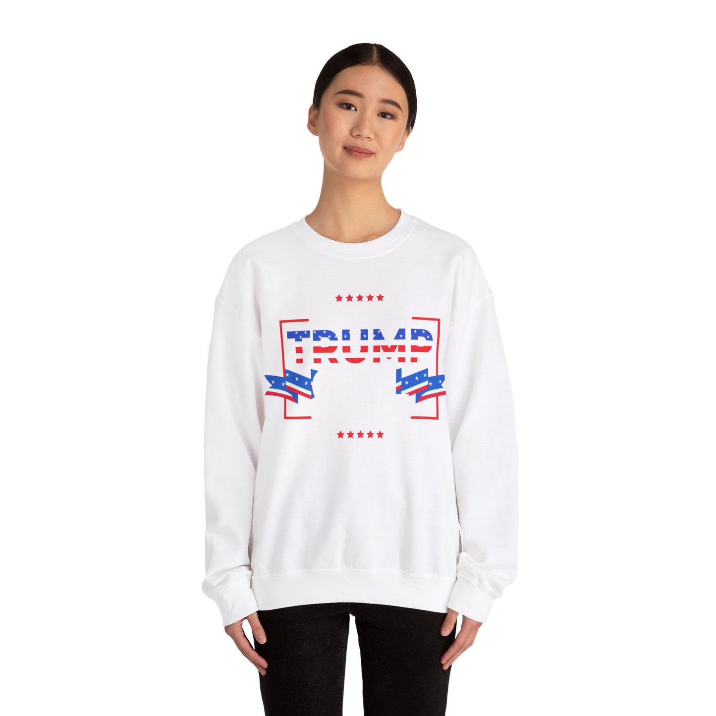 Yes I'm A Trump Girl Get Over It! - Unisex Heavy Blend™ Crewneck Sweatshirt