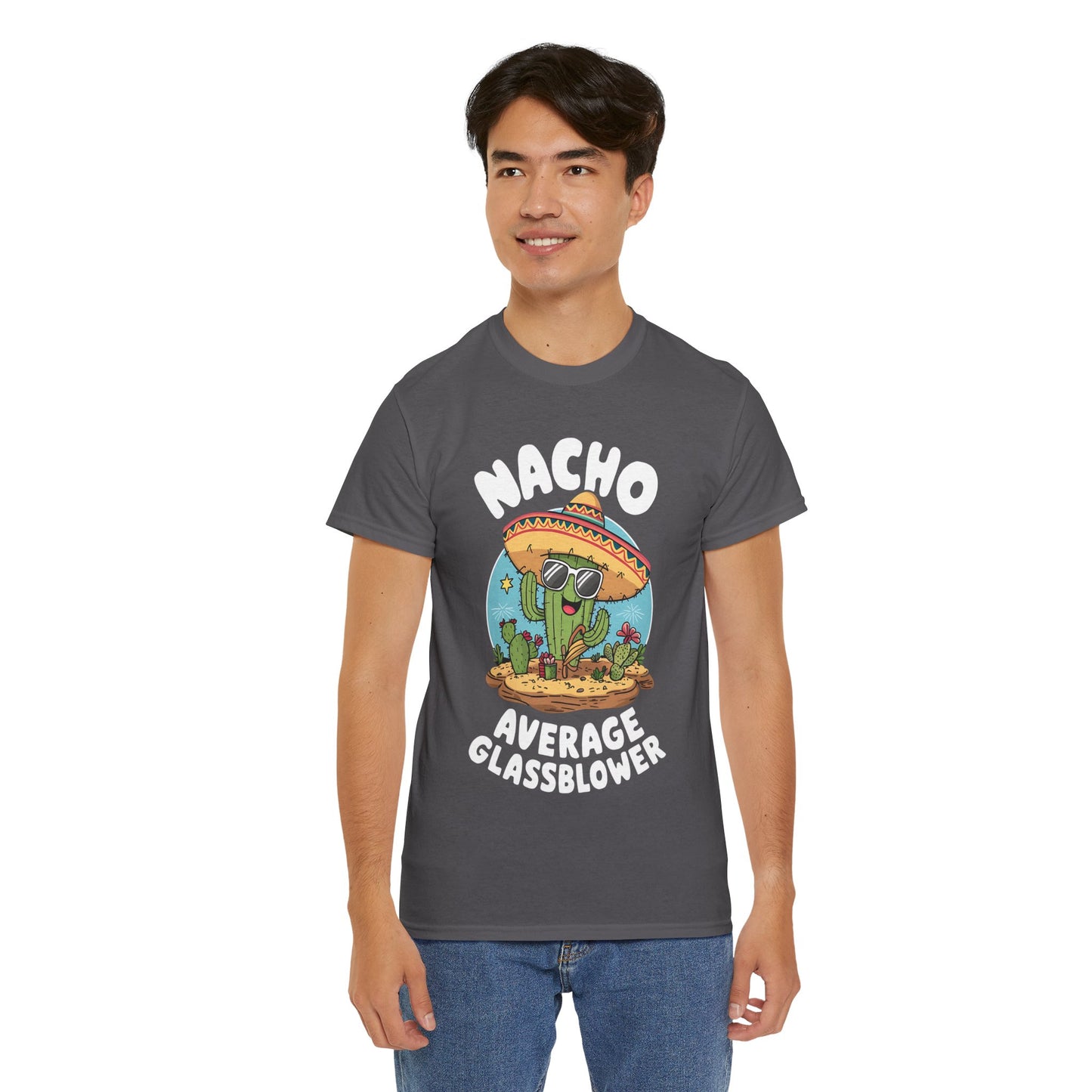 Unisex Heavy Cotton Tee - Nacho Average Glass Blower