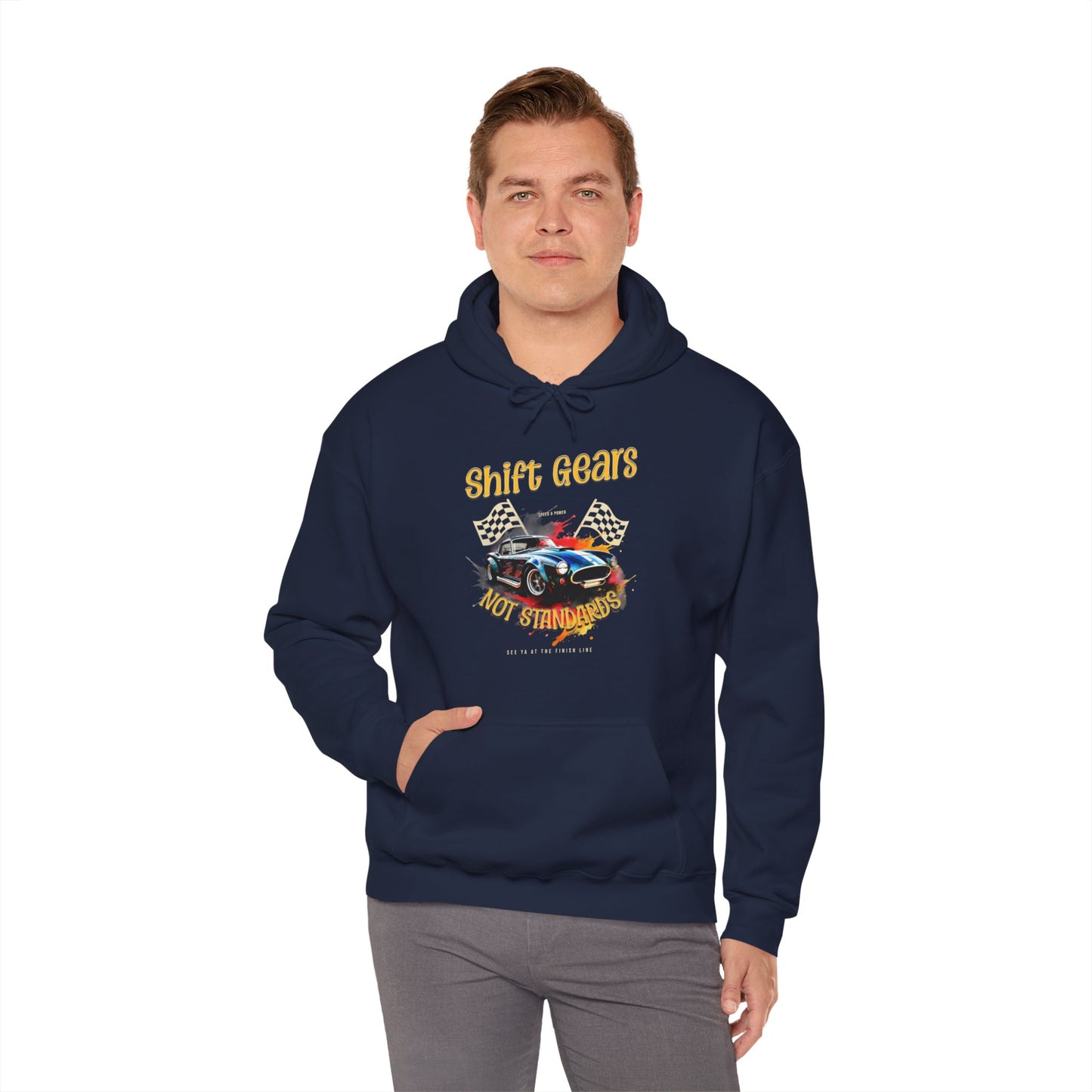 Shift Gears Not Standards - Unisex Heavy Blend™ Hooded Sweatshirt