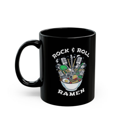 Rock & Roll Ramen - Black Mug (11oz, 15oz)