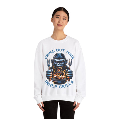 Bring Out Your Inner Grilla - Unisex Heavy Blend™ Crewneck Sweatshirt