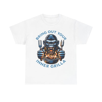 Bring Out Your Inner Grilla Fun - Unisex Heavy Cotton Tee