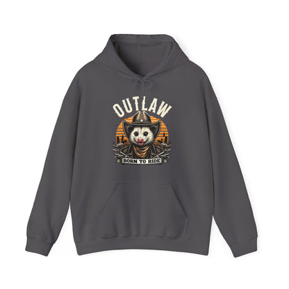 Outlaw Born To Ride - Unisex Heavy Blend™ Hooded Sweatshirt