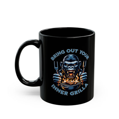 Bring Out Your Inner Grilla - Black Mug (11oz, 15oz)