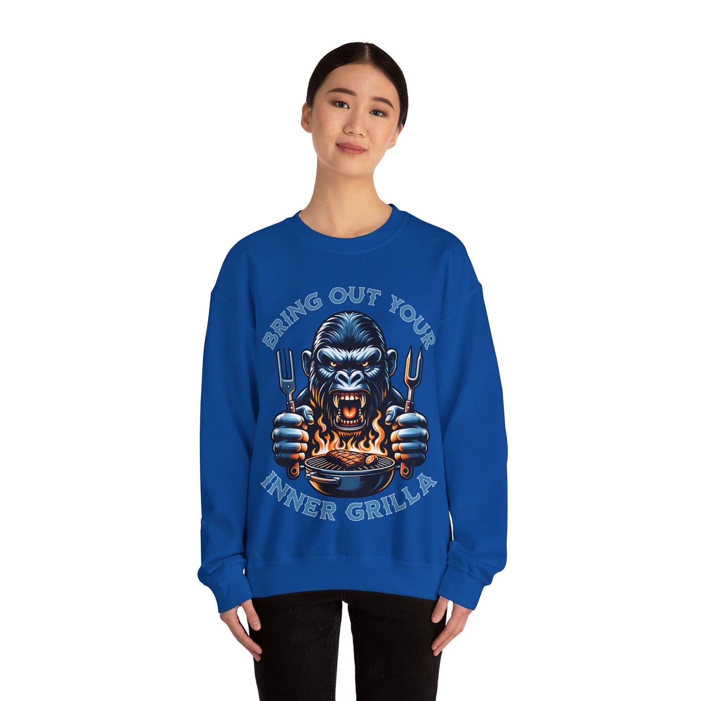 Bring Out Your Inner Grilla - Unisex Heavy Blend™ Crewneck Sweatshirt