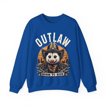 Outlaw Born To Ride - Unisex Heavy Blend™ Crewneck Sweatshirt