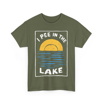 I Pee In The Lake - Unisex Heavy Cotton Tee