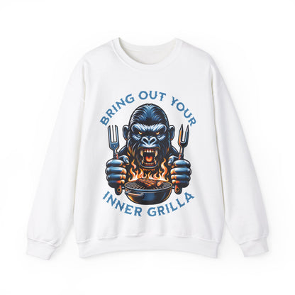 Bring Out Your Inner Grilla - Unisex Heavy Blend™ Crewneck Sweatshirt