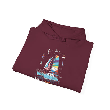 Life is Better on a Catamaran - Unisex Heavy Blend™ Hooded Sweatshirt