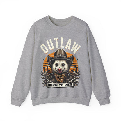 Outlaw Born To Ride - Unisex Heavy Blend™ Crewneck Sweatshirt