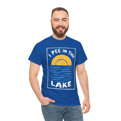 I Pee In The Lake - Unisex Heavy Cotton Tee