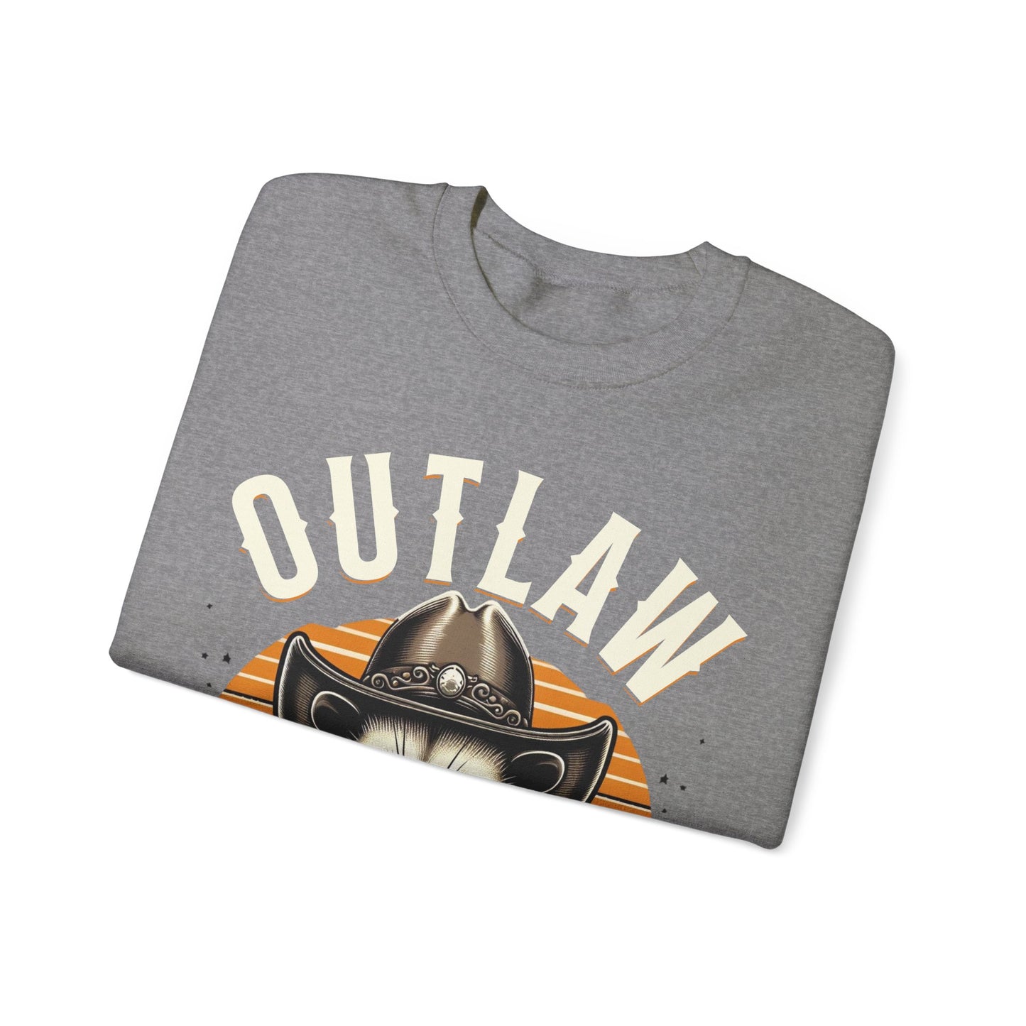 Outlaw Born To Ride - Unisex Heavy Blend™ Crewneck Sweatshirt