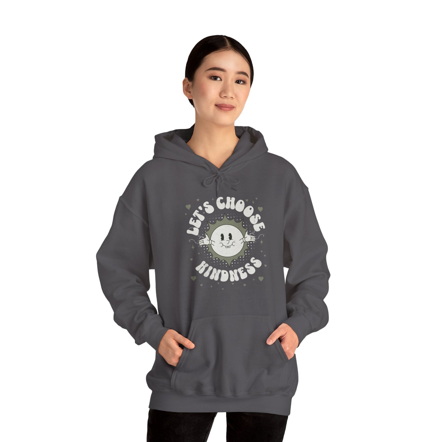 Let's Choose Kindness Inspirational - Unisex Heavy Blend™ Hooded Sweatshirt