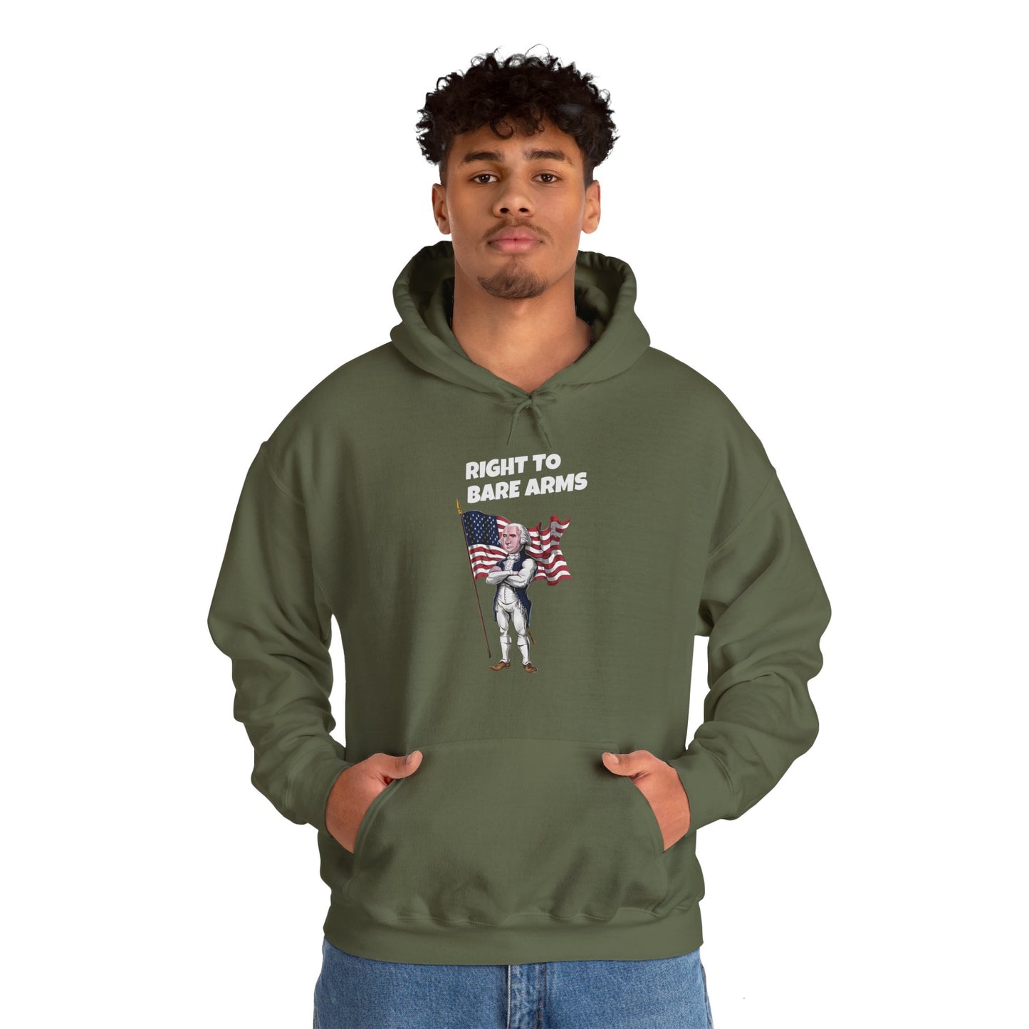 Right To Bare Arms - Unisex Heavy Blend™ Hooded Sweatshirt