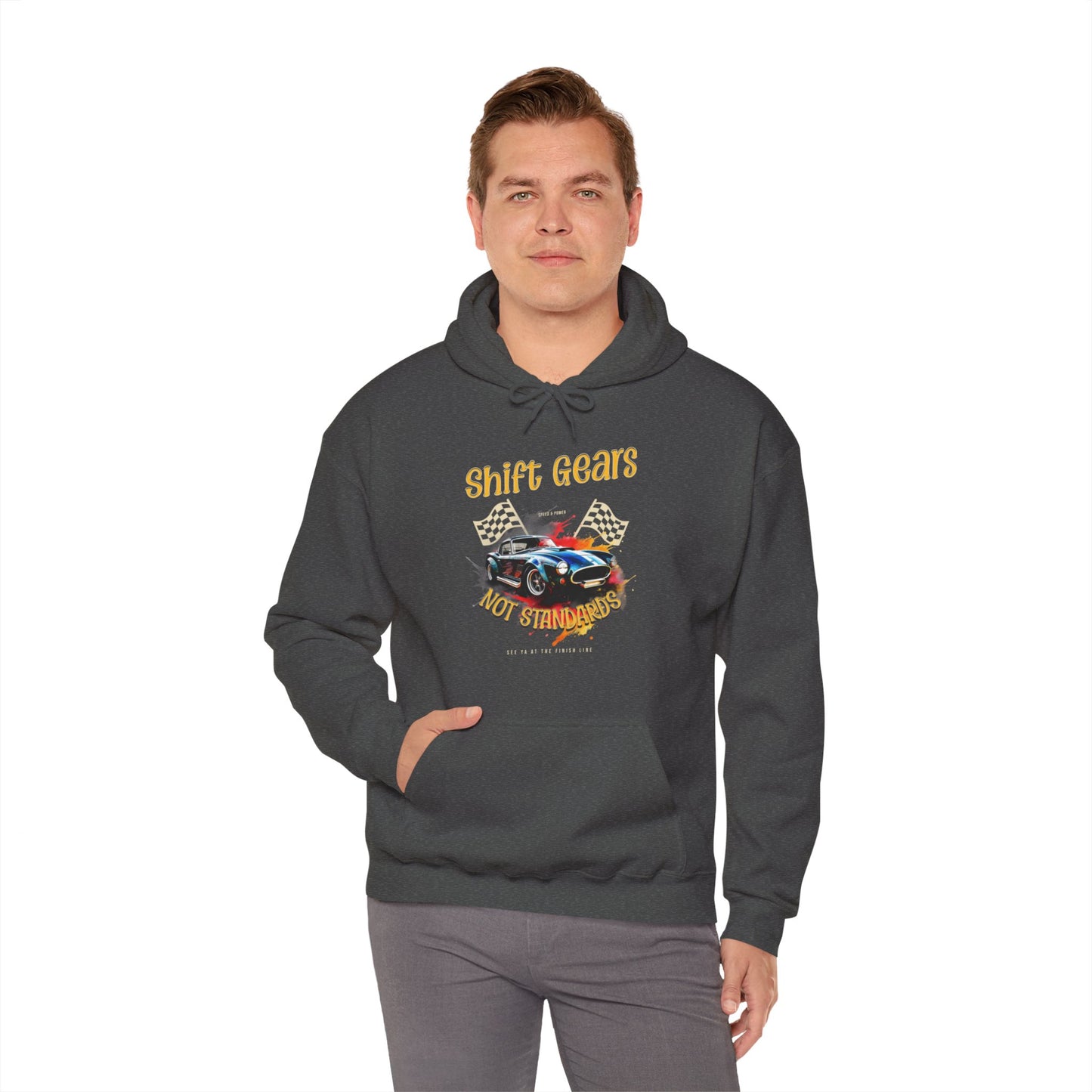 Shift Gears Not Standards - Unisex Heavy Blend™ Hooded Sweatshirt