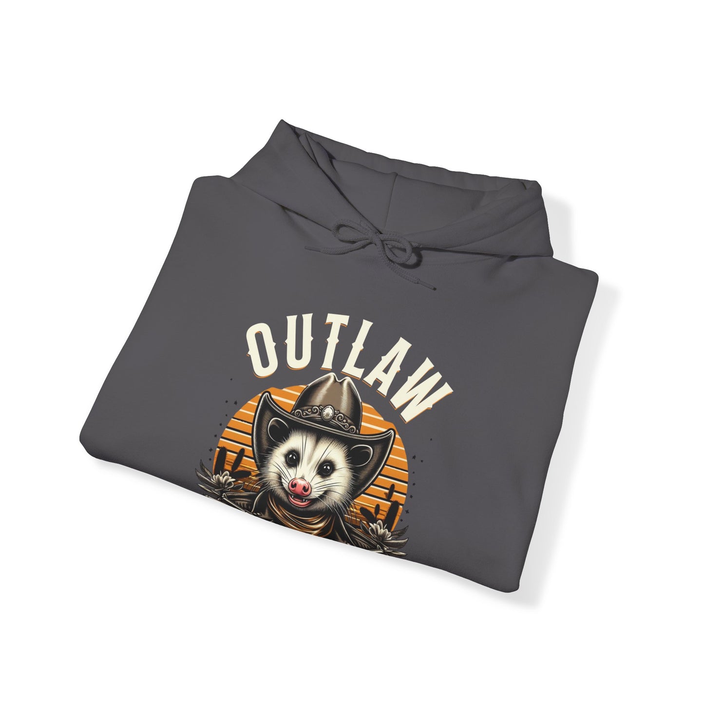 Outlaw Born To Ride - Unisex Heavy Blend™ Hooded Sweatshirt