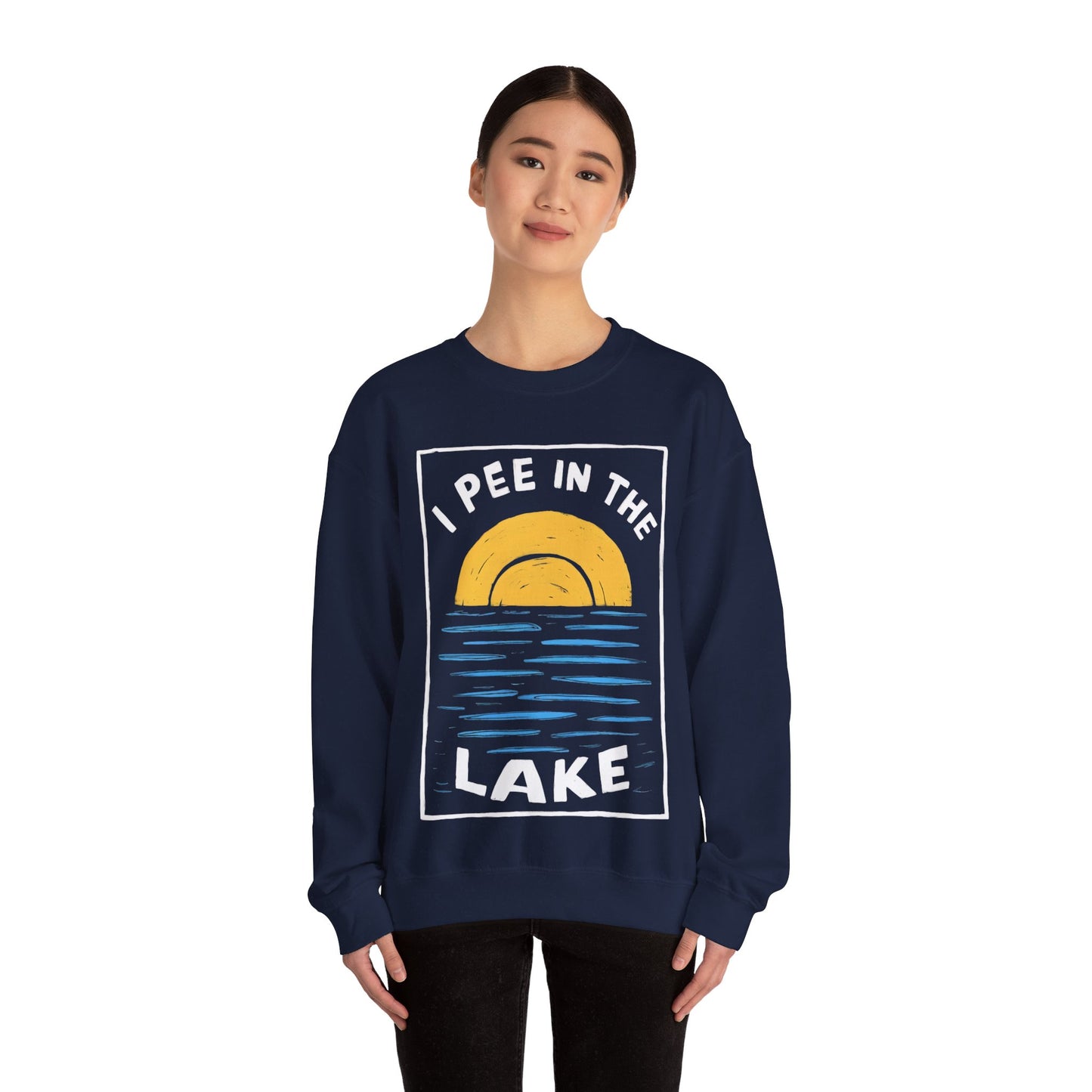 I Pee In The Lake - Unisex Heavy Blend™ Crewneck Sweatshirt